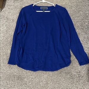 Karen Scott Blue Long Sleeve Top